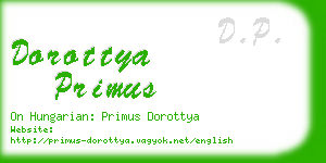dorottya primus business card